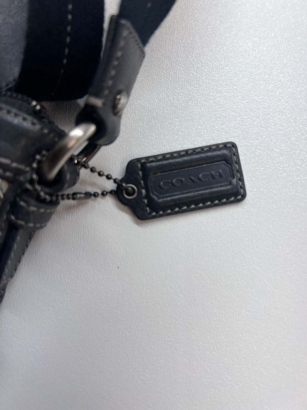 Vintage Y2K Coach Patchwork Crossbody Bag Black Animal Print Snakeskin Purse - Picture 5 of 7
